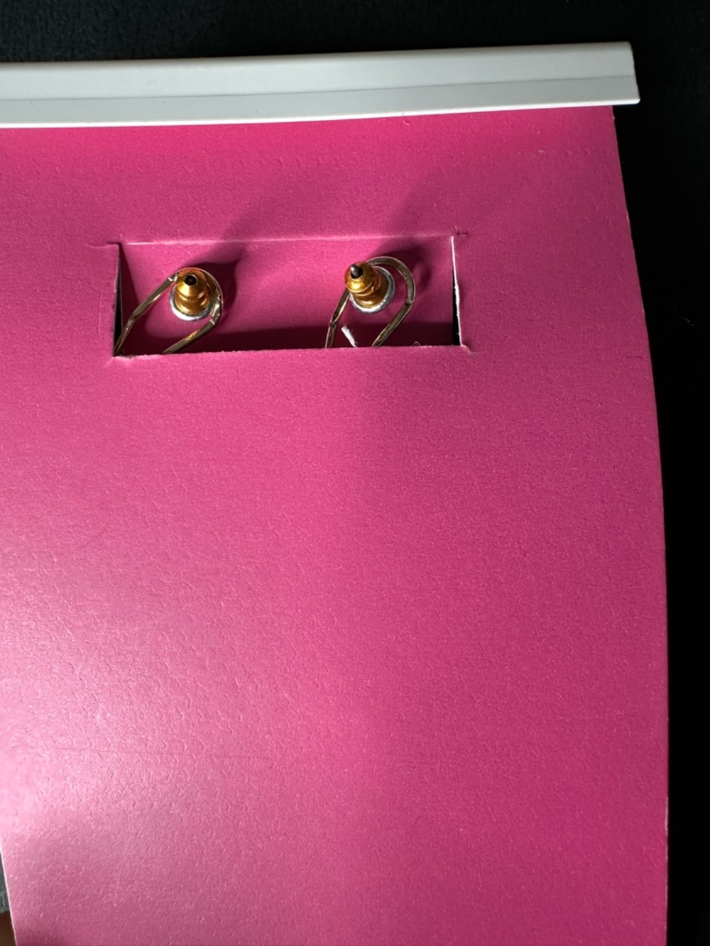 Betsey Johnson Tortoiseshell Floral Drop Earrings with Gold Chains - Picture 7 of 8